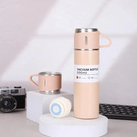 304 Stainless 500Ml Steel Vacuum Insulated Water Bottle Portable Coffee Bottle Office Gift Set Business Style Travel Thermal Mug